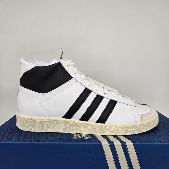 New Adidas Jabbar High \'White Black\' Men\'s Basketball Sneaker Shoes Size 11 main image 6